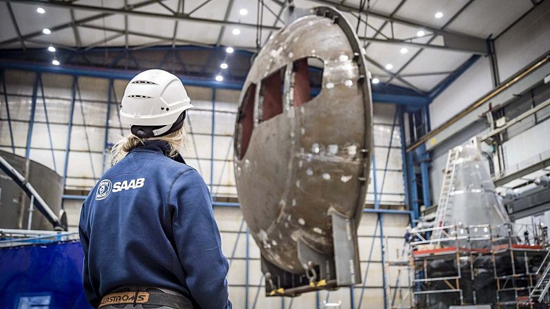 Производство подлодок проекта A26 на заводе Saab (Швеция)